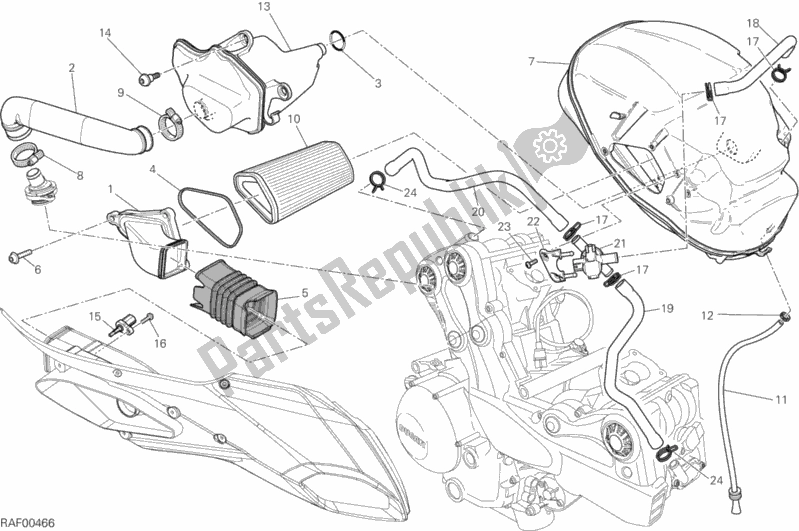 Tutte le parti per il Presa del Ducati Multistrada 1200 S Pikes Peak Brasil 2015
